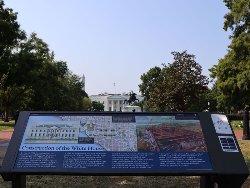 New Plaque Tells The Stories Of The Enslaved People Who Help Build The White House