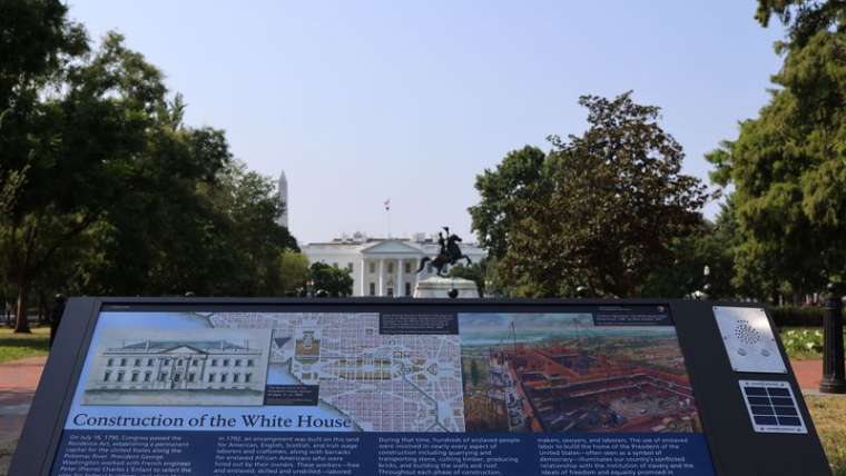 New Plaque Tells The Stories Of The Enslaved People Who Help Build The White House