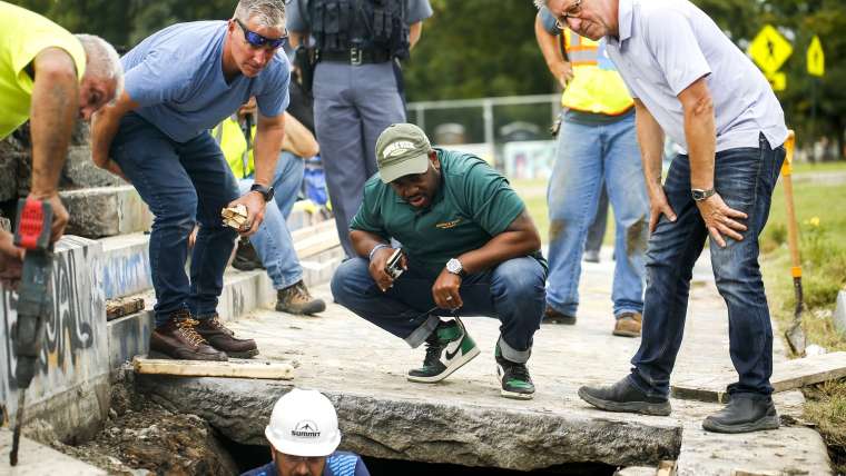 The Search for the 134-Year-Old Time Capsule at The Site of The Downed Robert E. Lee Statue Comes Up Empty