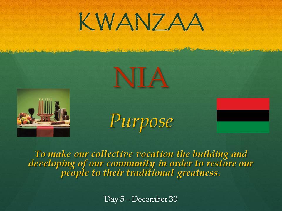 Happy Kwanzaa!