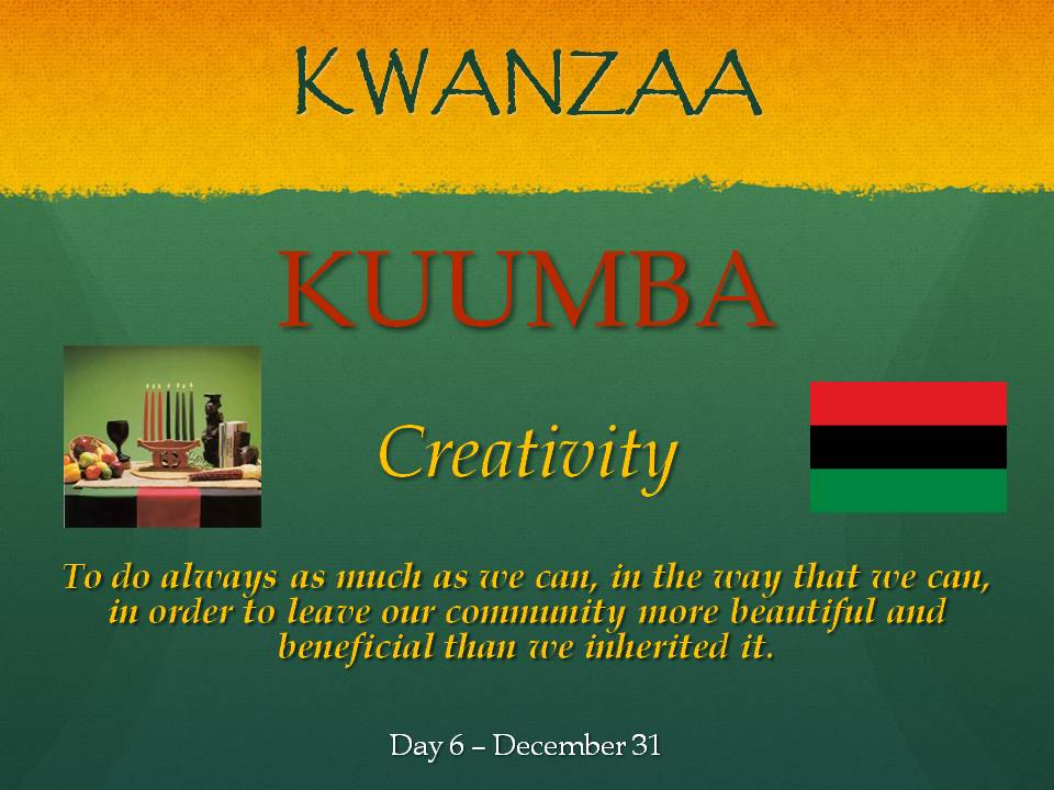 Happy Kwanzaa!